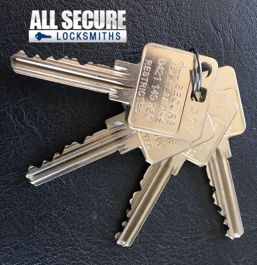 All Secure Locksmiths Restricted Keys